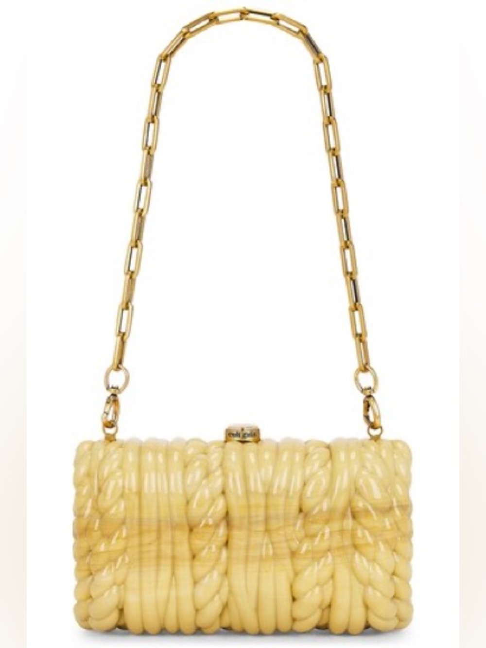 Cult Gaia Helene Clutch in Cornsilk